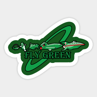 Fly Green Sticker